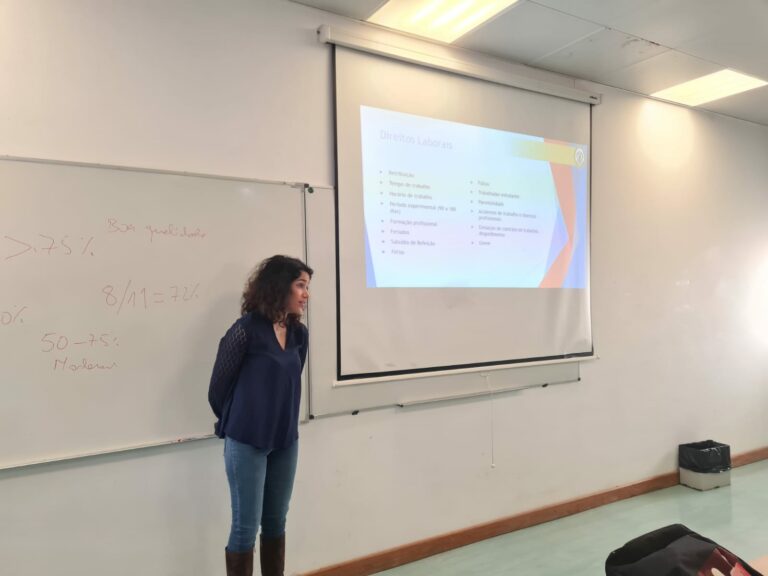 SINDEPOR falou com finalistas de Enfermagem da Escola Superior de Saúde Atlântica